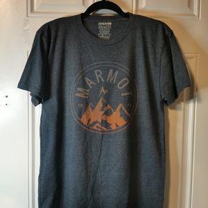 Marmot Men's Round Neck Short Sleeve T-shirt Size Medium